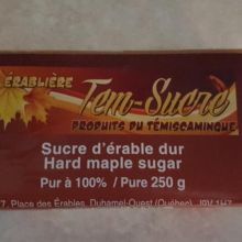 Sucre d'érable dur